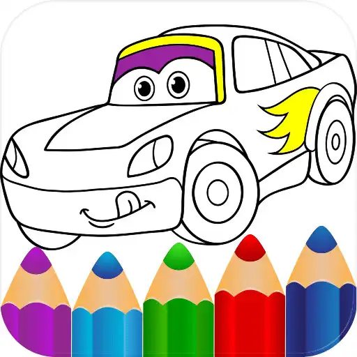 Play Glitter Cars Coloring Book APK