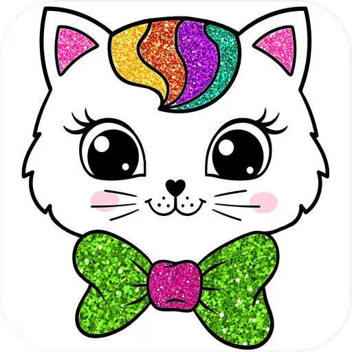 Play Glitter cats coloring APK