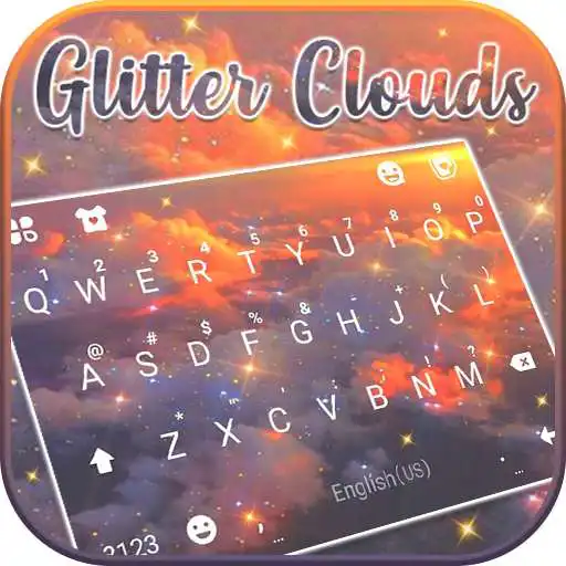 Play Glitter Clouds Keyboard Background APK