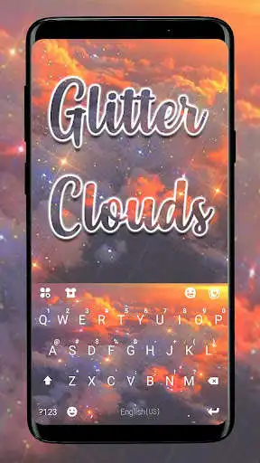 Play Glitter Clouds Keyboard Background  and enjoy Glitter Clouds Keyboard Background with UptoPlay