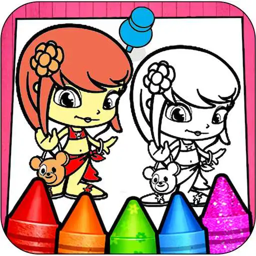 Play Glitter Dolls Coloring Pages! APK