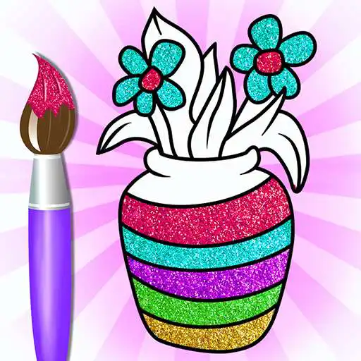 Play Glitter Flower Coloring APK