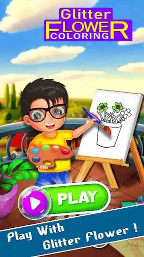 Play Glitter Flower Coloring  and enjoy Glitter Flower Coloring with UptoPlay