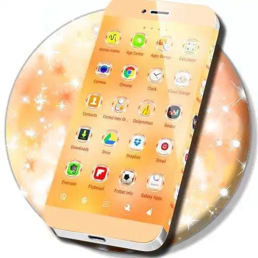 Free play online Glitter Gold Launcher  APK