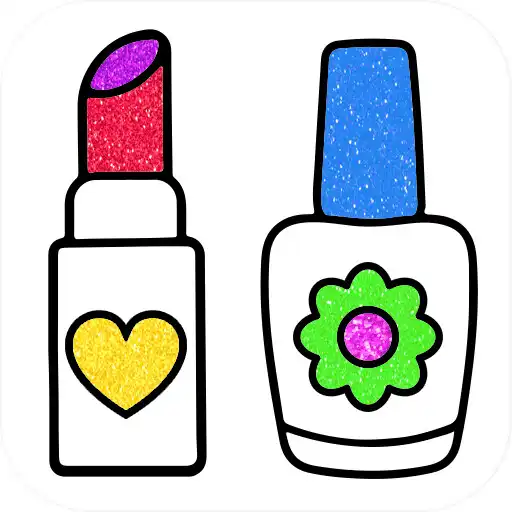 Play Glitter Makeup Coloring Book APK