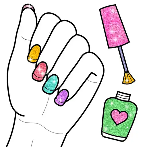 Play Glitter Nail Coloring Book APK