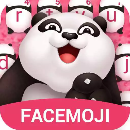 Free play online Glitter Panda Emoji Keyboard Theme APK