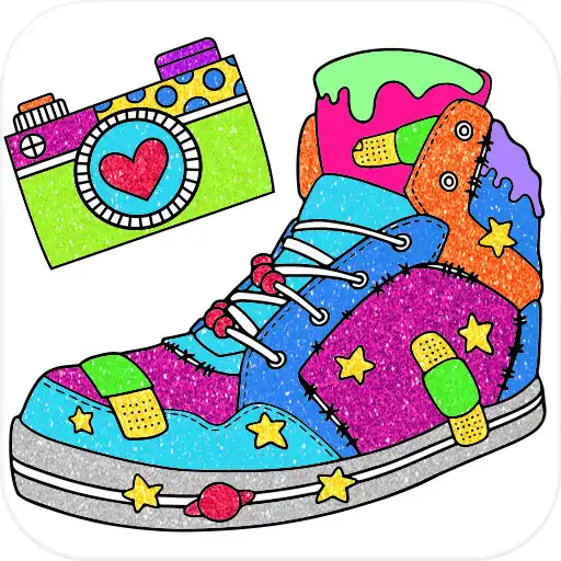 Play Glitter Sneakers Coloring Book APK