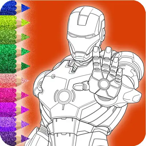 Play Glitter Superhero Coloring APK