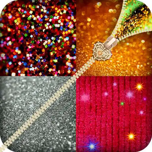 Free play online glitter zip lock screen  APK