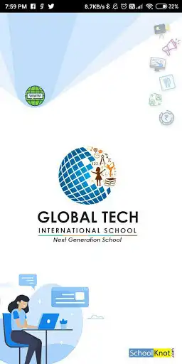 Play Global Tech International School Parent App as an online game Global Tech International School Parent App with UptoPlay