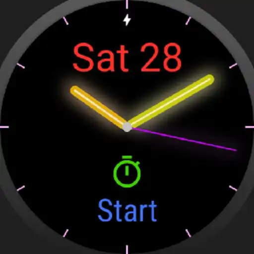 Play Glow Hands  Timer Watch Face APK