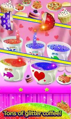 Play Glowing Glitter Coffee Shop: Trendy Kids Sparkle