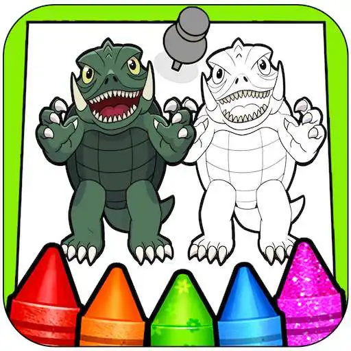 Play Godzilla King Glitter Monster Coloring Pages! APK