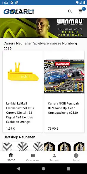 Play GOKarli Carrera Rennbahn und Dart Onlineshop  and enjoy GOKarli Carrera Rennbahn und Dart Onlineshop with UptoPlay