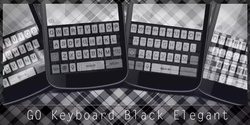 Play GO Keyboard Black Elegant