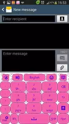 Play GO Keyboard Love in Pink