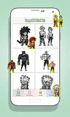 Play Goku Coloring By Number Dragonball Super Pixel Art