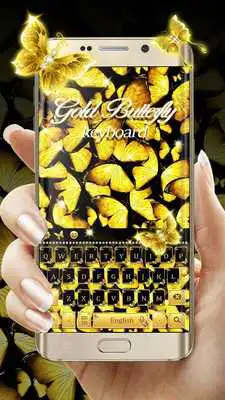 Play Gold butterfly keyboard