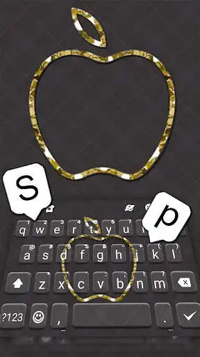 Play Golden Black Keyboard Theme as an online game Golden Black Keyboard Theme with UptoPlay