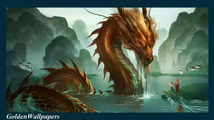 Play Golden Dragon Wallpaper