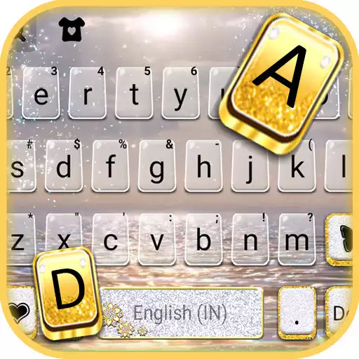 Play Golden Sea Keyboard Background APK