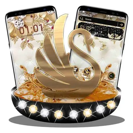 Play Golden Swan Launcher Theme APK