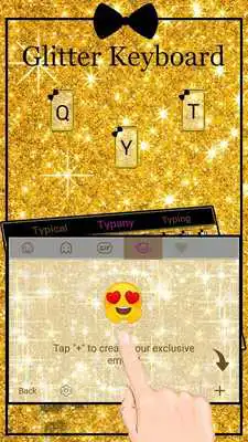 Play Gold Glitter Keyboard