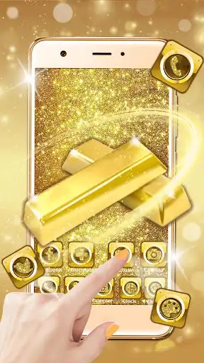 Play Gold, Glitter Themes & Live Wallpapers as an online game Gold, Glitter Themes & Live Wallpapers with UptoPlay