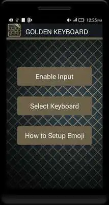 Play Gold Keyboard - Emoji