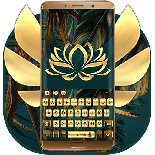 Free play online Gold Keyboard For Mate 10  APK