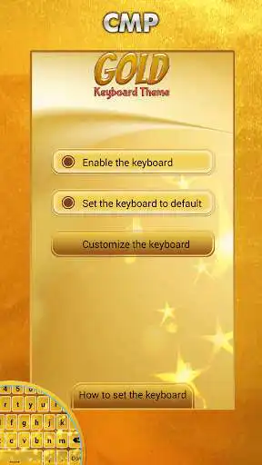 Play Gold Keyboard Theme