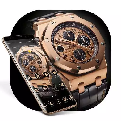 Run free android online Gold Luxury Legendary Watch Theme APK