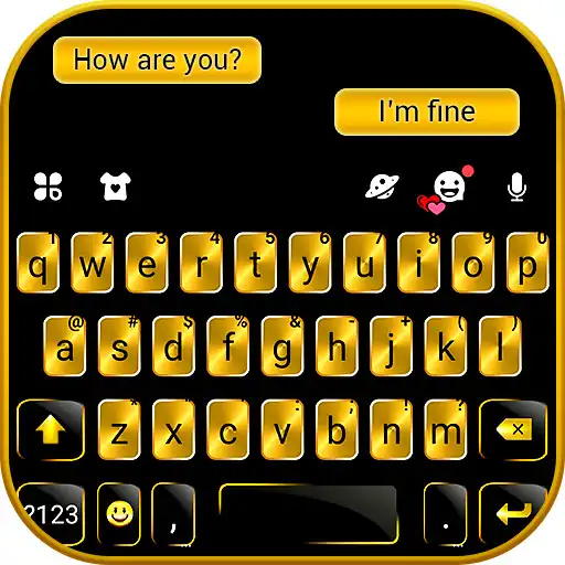 Play Gold Metal Business Keyboard Theme APK