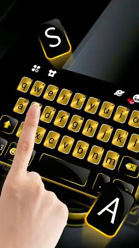 Play Gold Metal Business Keyboard Theme as an online game Gold Metal Business Keyboard Theme with UptoPlay