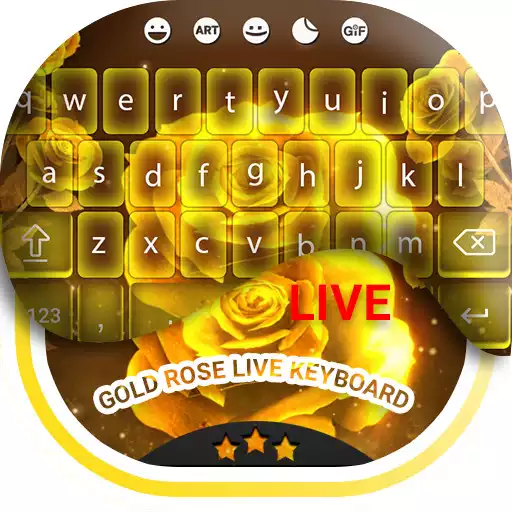 Play Gold Rose Keyboard APK