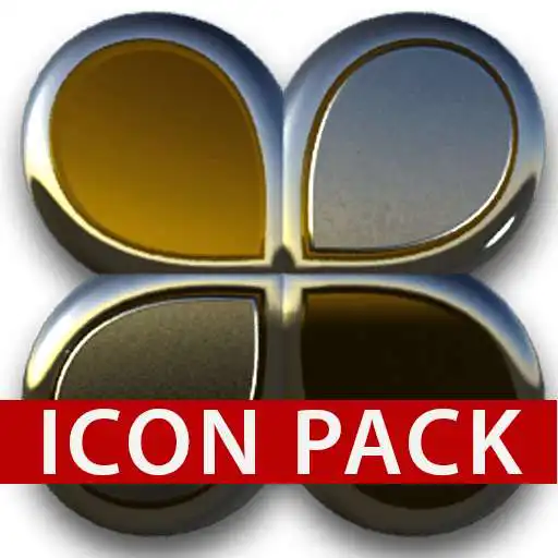 Free play online Gold silver glas icon pack 3D  APK