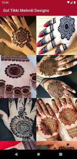 Play Gol Tikki Mehndi Designs as an online game Gol Tikki Mehndi Designs with UptoPlay