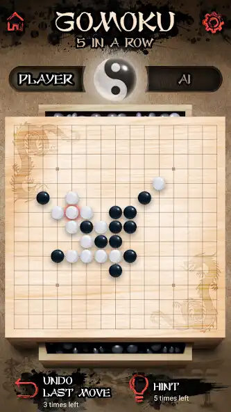 Play Gomoku - Five in a Row as an online game Gomoku - Five in a Row with UptoPlay