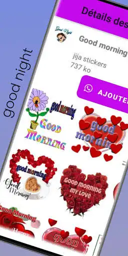 Play Good Morning and Night Sticker  and enjoy Good Morning and Night Sticker with UptoPlay