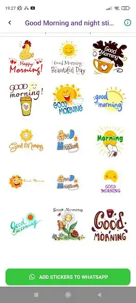 Play Good Morning  night stickers  and enjoy Good Morning  night stickers with UptoPlay