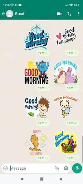 Play Good Morning  night stickers as an online game Good Morning  night stickers with UptoPlay