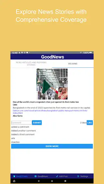 Play GoodNews - trending news as an online game GoodNews - trending news with UptoPlay