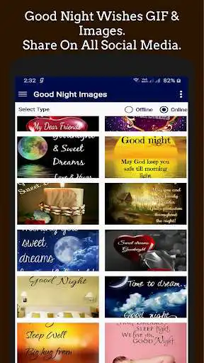 Play Good Night Greeting Collection. as an online game Good Night Greeting Collection. with UptoPlay