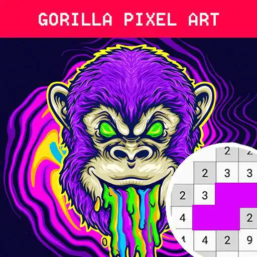 Play Gorilla Pixel Coloring Art APK