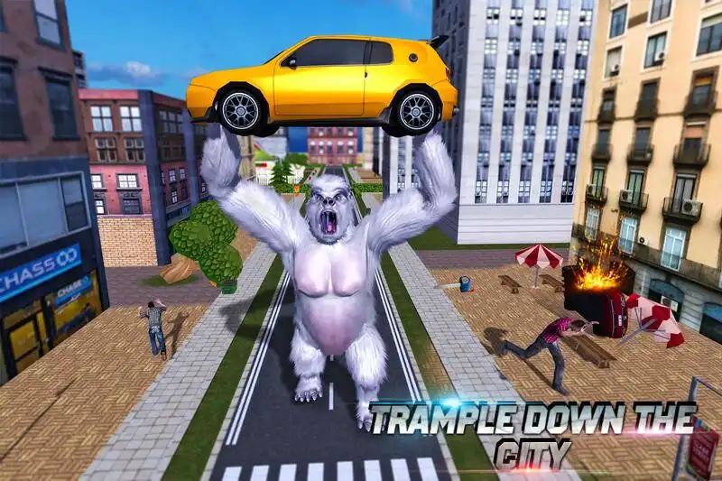 Play Gorilla Rampage: Angry Kong City Attack as an online game Gorilla Rampage: Angry Kong City Attack with UptoPlay