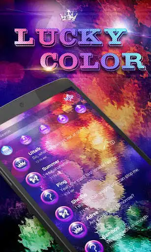 Play GO SMS PRO LUCKY COLOR THEME  and enjoy GO SMS PRO LUCKY COLOR THEME with UptoPlay