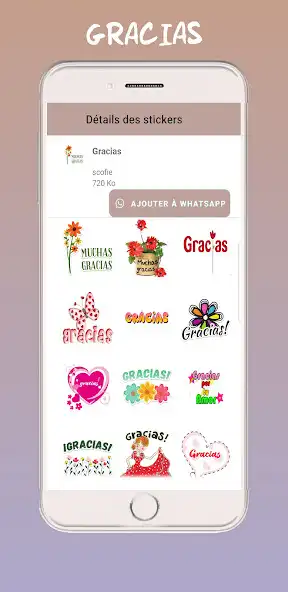 Play Gracias Pegatinas Wastickers as an online game Gracias Pegatinas Wastickers with UptoPlay