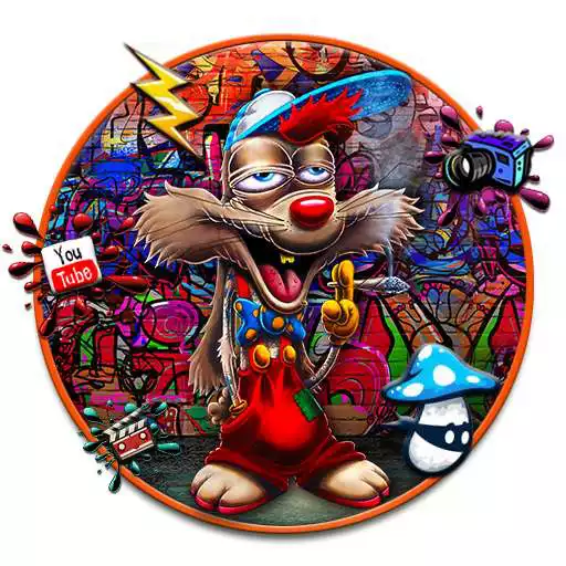 Play Graffiti Smoky Rabbit Themes Live Wallpapers APK