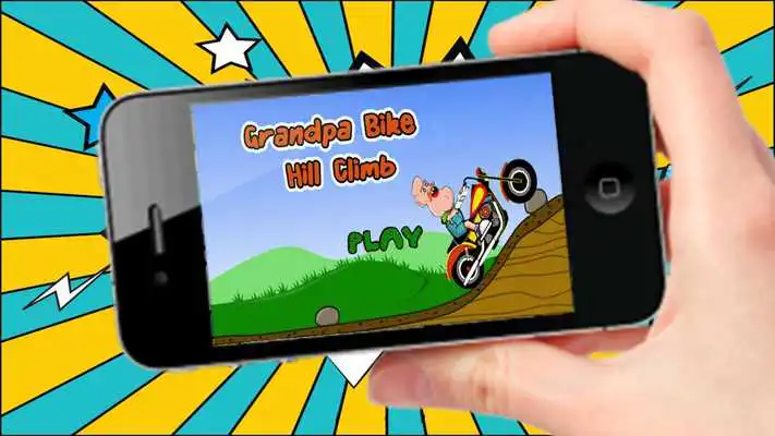 Play Grandpa Bike Hill climb